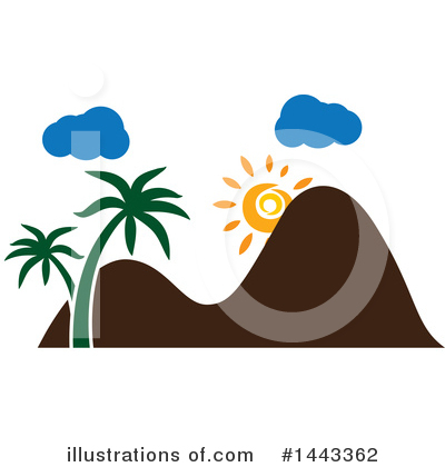 Royalty-Free (RF) Mountains Clipart Illustration by ColorMagic - Stock Sample #1443362