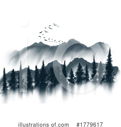 Royalty-Free (RF) Mountains Clipart Illustration by KJ Pargeter - Stock Sample #1779617