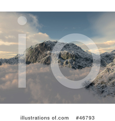 Royalty-Free (RF) Mountains Clipart Illustration by KJ Pargeter - Stock Sample #46793