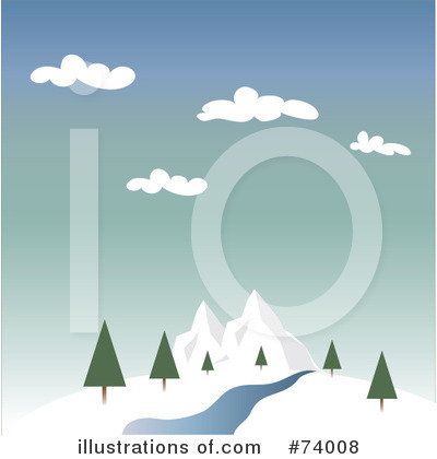 Royalty-Free (RF) Mountains Clipart Illustration by Pams Clipart - Stock Sample #74008