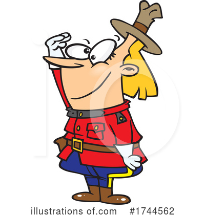 Royalty-Free (RF) Mountie Clipart Illustration by toonaday - Stock Sample #1744562