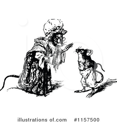 Royalty-Free (RF) Mouse Clipart Illustration by Prawny Vintage - Stock Sample #1157500
