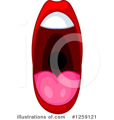 Royalty-Free (RF) Mouth Clipart Illustration by Pushkin - Stock Sample #1259121