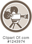 Movie Camera Clipart #1243974 by patrimonio