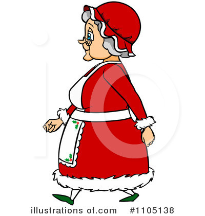 Royalty-Free (RF) Mrs Claus Clipart Illustration by Cartoon Solutions - Stock Sample #1105138