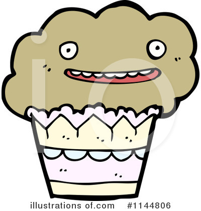 Royalty-Free (RF) Muffin Clipart Illustration by lineartestpilot - Stock Sample #1144806