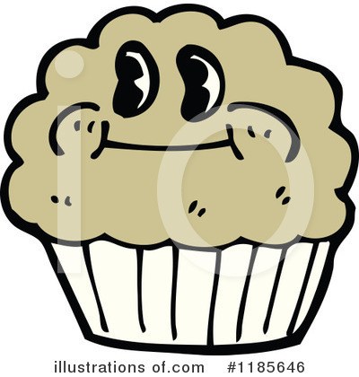 Royalty-Free (RF) Muffin Clipart Illustration by lineartestpilot - Stock Sample #1185646