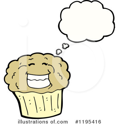 Royalty-Free (RF) Muffin Clipart Illustration by lineartestpilot - Stock Sample #1195416