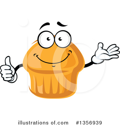 Royalty-Free (RF) Muffin Clipart Illustration by Vector Tradition SM - Stock Sample #1356939