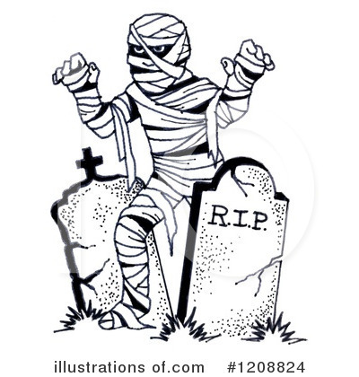 Royalty-Free (RF) Mummy Clipart Illustration by LoopyLand - Stock Sample #1208824