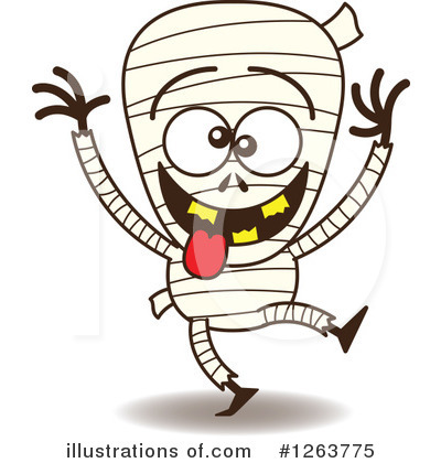 Royalty-Free (RF) Mummy Clipart Illustration by Zooco - Stock Sample #1263775