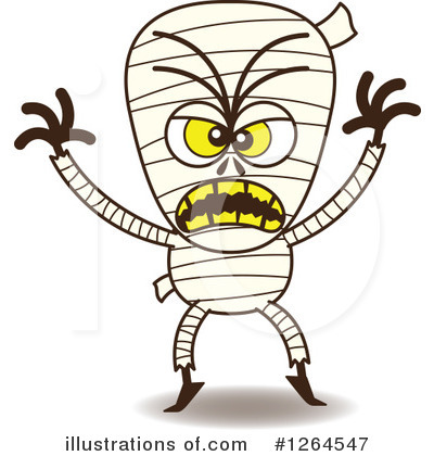 Royalty-Free (RF) Mummy Clipart Illustration by Zooco - Stock Sample #1264547