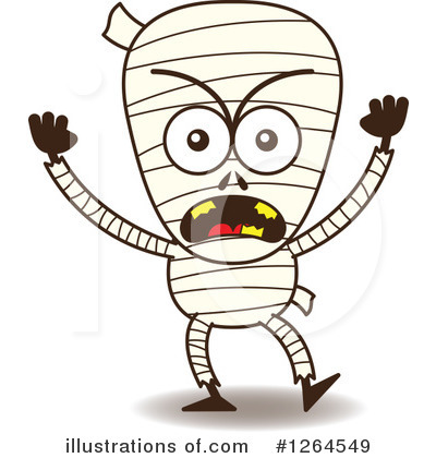 Royalty-Free (RF) Mummy Clipart Illustration by Zooco - Stock Sample #1264549