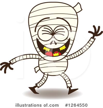 Royalty-Free (RF) Mummy Clipart Illustration by Zooco - Stock Sample #1264550