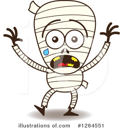 Royalty-Free (RF) Mummy Clipart Illustration by Zooco - Stock Sample #1264551