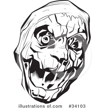 Royalty-Free (RF) Mummy Clipart Illustration by Lawrence Christmas Illustration - Stock Sample #34103