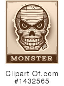 Mummy Skull Clipart #1432565 by Cory Thoman