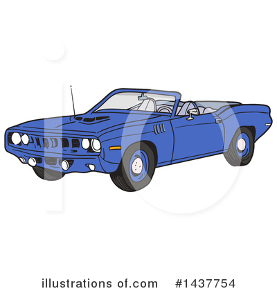 Muscle Car Clipart #1437754 by LaffToon