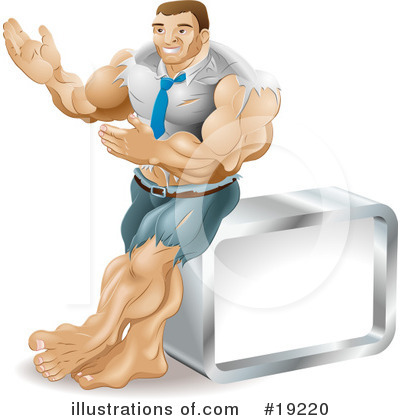 Strong Man Clipart #19220 by AtStockIllustration