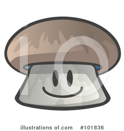 Royalty-Free (RF) Mushroom Clipart Illustration by Leo Blanchette - Stock Sample #101836