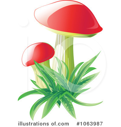 Royalty-Free (RF) Mushroom Clipart Illustration by Vector Tradition SM - Stock Sample #1063987