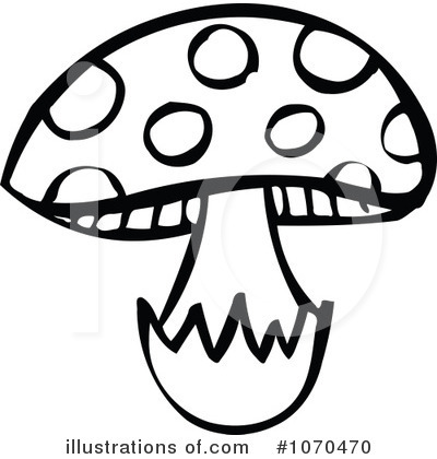 Royalty-Free (RF) Mushroom Clipart Illustration by NL shop - Stock Sample #1070470