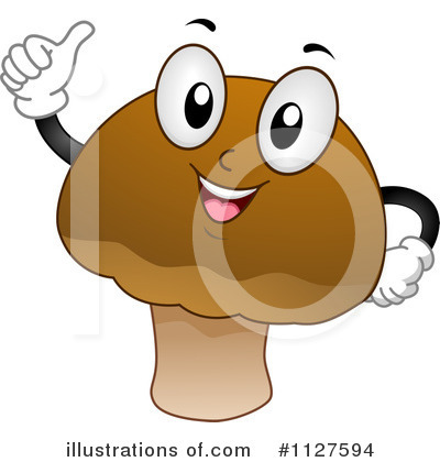 Royalty-Free (RF) Mushroom Clipart Illustration by BNP Design Studio - Stock Sample #1127594