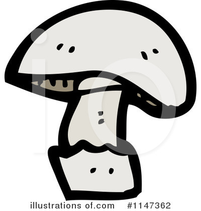 Royalty-Free (RF) Mushroom Clipart Illustration by lineartestpilot - Stock Sample #1147362
