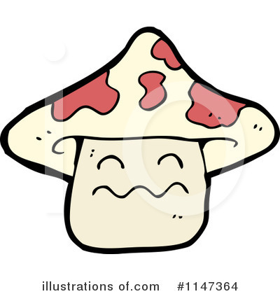Royalty-Free (RF) Mushroom Clipart Illustration by lineartestpilot - Stock Sample #1147364