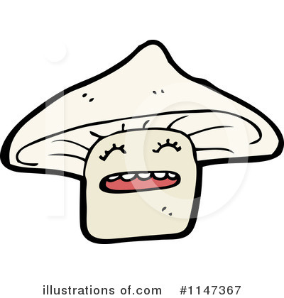 Royalty-Free (RF) Mushroom Clipart Illustration by lineartestpilot - Stock Sample #1147367