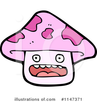 Royalty-Free (RF) Mushroom Clipart Illustration by lineartestpilot - Stock Sample #1147371