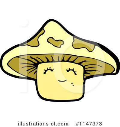 Royalty-Free (RF) Mushroom Clipart Illustration by lineartestpilot - Stock Sample #1147373