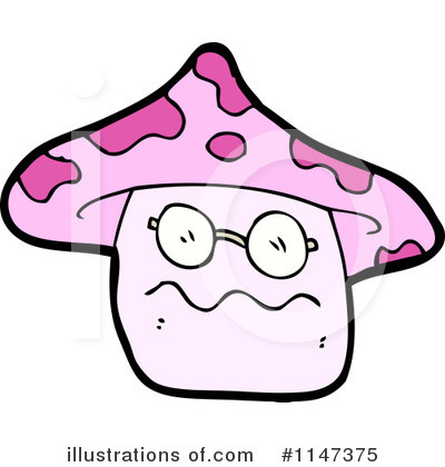 Royalty-Free (RF) Mushroom Clipart Illustration by lineartestpilot - Stock Sample #1147375