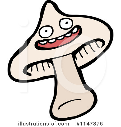Royalty-Free (RF) Mushroom Clipart Illustration by lineartestpilot - Stock Sample #1147376