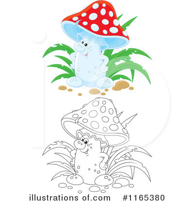 Royalty-Free (RF) Mushroom Clipart Illustration by Alex Bannykh - Stock Sample #1165380
