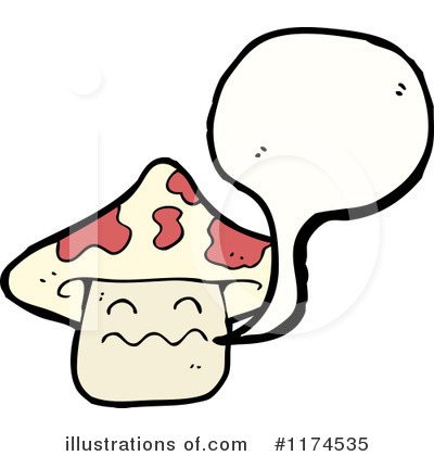 Royalty-Free (RF) Mushroom Clipart Illustration by lineartestpilot - Stock Sample #1174535