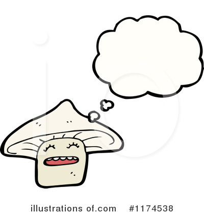Royalty-Free (RF) Mushroom Clipart Illustration by lineartestpilot - Stock Sample #1174538