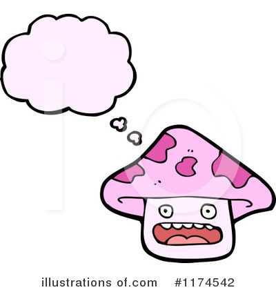 Royalty-Free (RF) Mushroom Clipart Illustration by lineartestpilot - Stock Sample #1174542