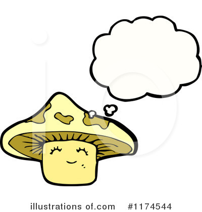 Royalty-Free (RF) Mushroom Clipart Illustration by lineartestpilot - Stock Sample #1174544