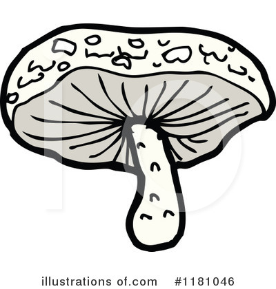 Royalty-Free (RF) Mushroom Clipart Illustration by lineartestpilot - Stock Sample #1181046