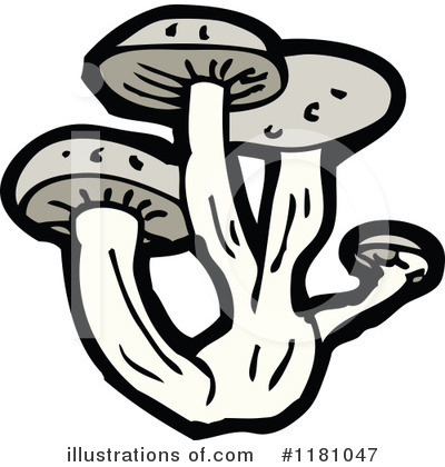 Royalty-Free (RF) Mushroom Clipart Illustration by lineartestpilot - Stock Sample #1181047