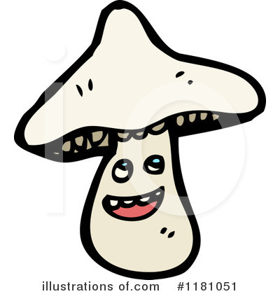 Royalty-Free (RF) Mushroom Clipart Illustration by lineartestpilot - Stock Sample #1181051