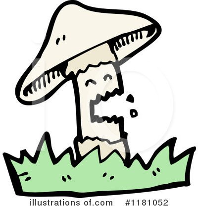 Royalty-Free (RF) Mushroom Clipart Illustration by lineartestpilot - Stock Sample #1181052