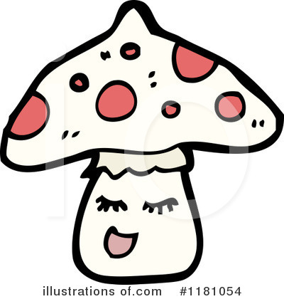 Royalty-Free (RF) Mushroom Clipart Illustration by lineartestpilot - Stock Sample #1181054