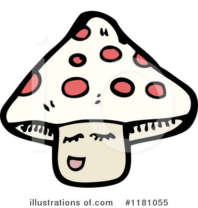 Royalty-Free (RF) Mushroom Clipart Illustration by lineartestpilot - Stock Sample #1181055