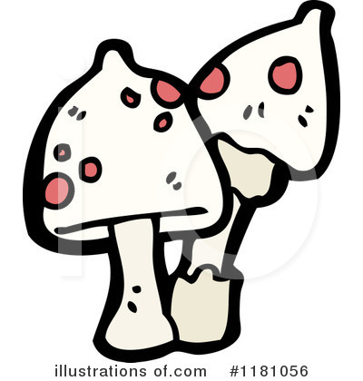 Royalty-Free (RF) Mushroom Clipart Illustration by lineartestpilot - Stock Sample #1181056