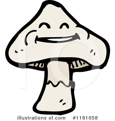 Royalty-Free (RF) Mushroom Clipart Illustration by lineartestpilot - Stock Sample #1181058