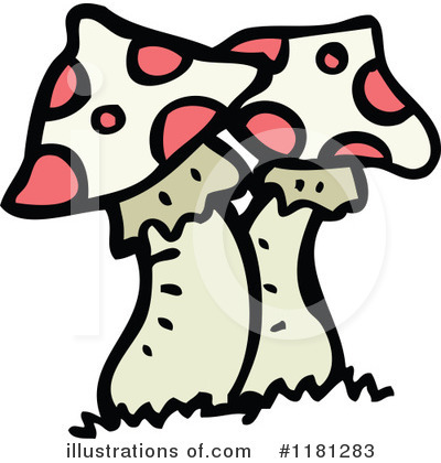 Royalty-Free (RF) Mushroom Clipart Illustration by lineartestpilot - Stock Sample #1181283