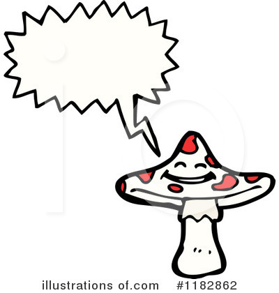 Royalty-Free (RF) Mushroom Clipart Illustration by lineartestpilot - Stock Sample #1182862