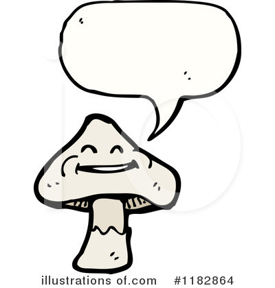 Royalty-Free (RF) Mushroom Clipart Illustration by lineartestpilot - Stock Sample #1182864